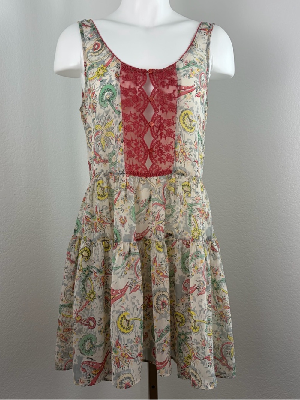 Fleur Wood Carina Paisley Chemise Tiered Tunic
